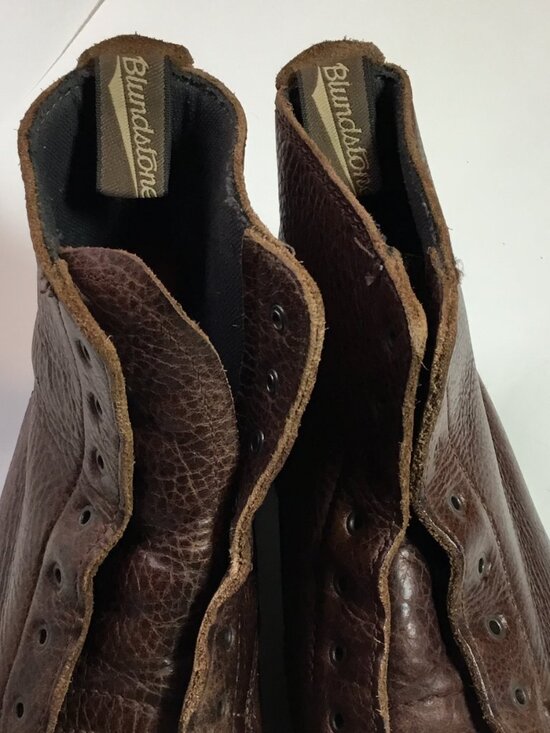 Blundstone Boots Men\'s AU 9 US 10 Brown Leather Combat Lace Up Ankle Work Boots main image 9